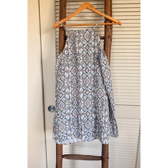 Sadie and sage Floral Print square Neck Dress Sleeveless Casual Summer  Dress M - Picture 3 of 5